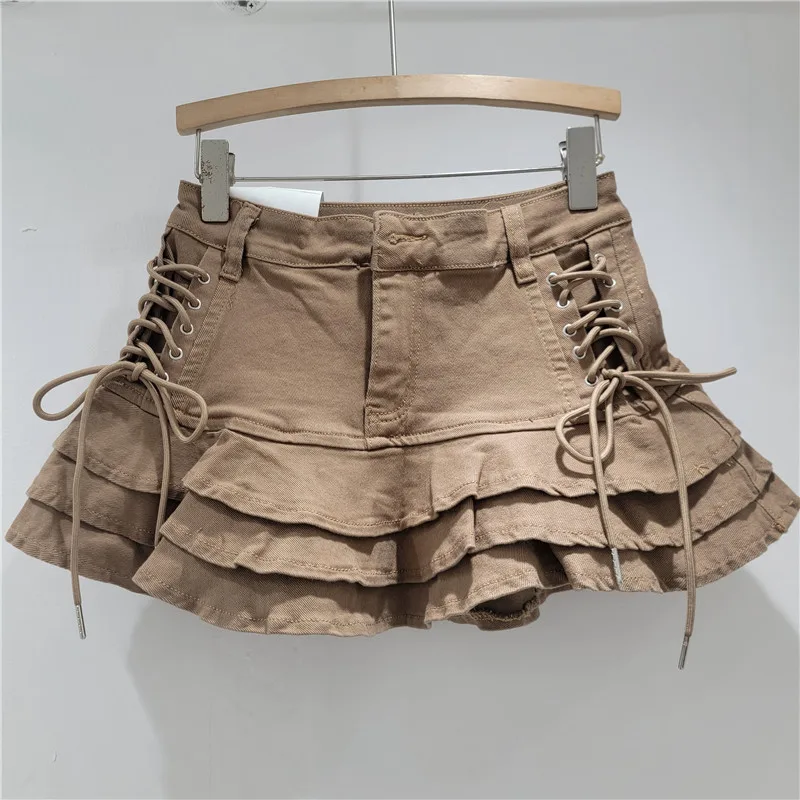 ALIDI SC Маленькая нишевая дизайнерская короткая юбка с галстуком для девочек, женская милая пряная джинсовая юбка трапециевидной формы, пышная плиссированная юбка, повседневная вечеринка
ALIDI SC Маленькая нишевая дизайнерская короткая юбка с галстуком для девочек, женская милая пряная джинсовая юбка трапециевидной формы, пышная плиссированная юбка, повседневная вечеринка