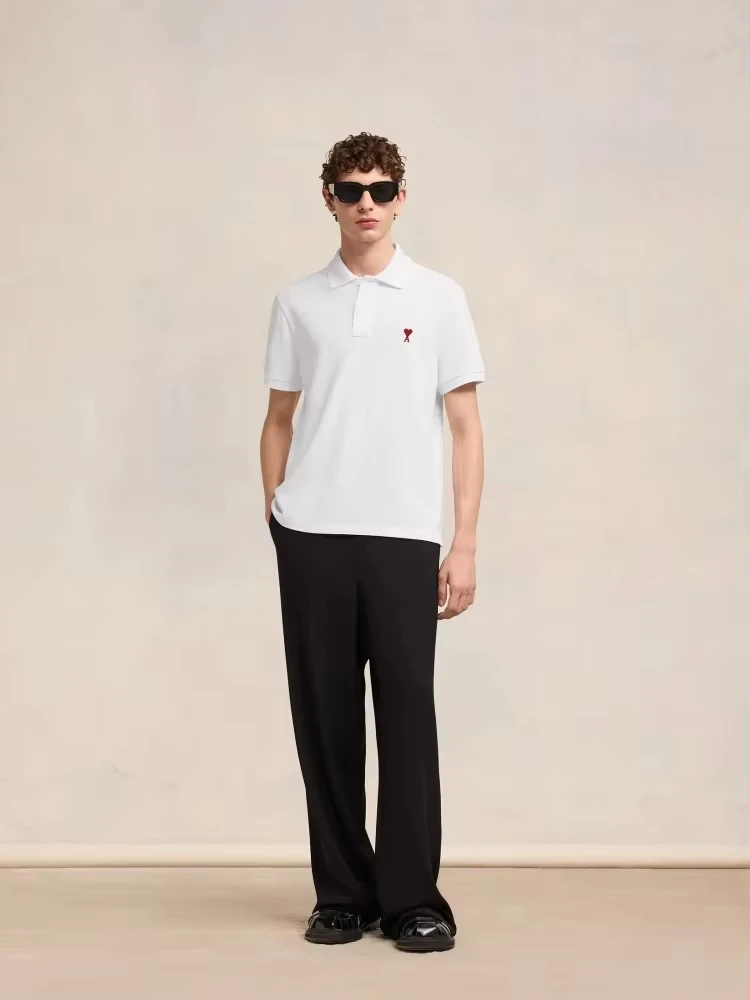 Men's and Women's Short-sleeved POLO Shirts, Pure Cotton, Luxurious, High Quality, Heart-shaped Prints, Brand, Summer
Men's and Women's Short-sleeved POLO Shirts, Pure Cotton, Luxurious, High Quality, Heart-shaped Prints, Brand, Summer