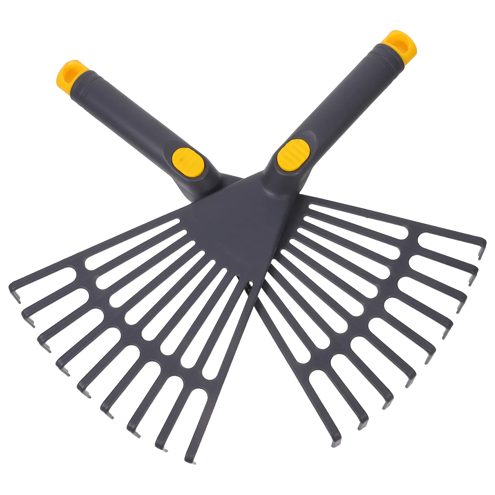 2Pcs Garden Rake Lightweight Plastic Hand Rake Short Ergonomic Handle for Leaf Collection Lawn Cleanup Yard Landscaping Tool
2Pcs Garden Rake Lightweight Plastic Hand Rake Short Ergonomic Handle for Leaf Collection Lawn Cleanup Yard Landscaping Tool