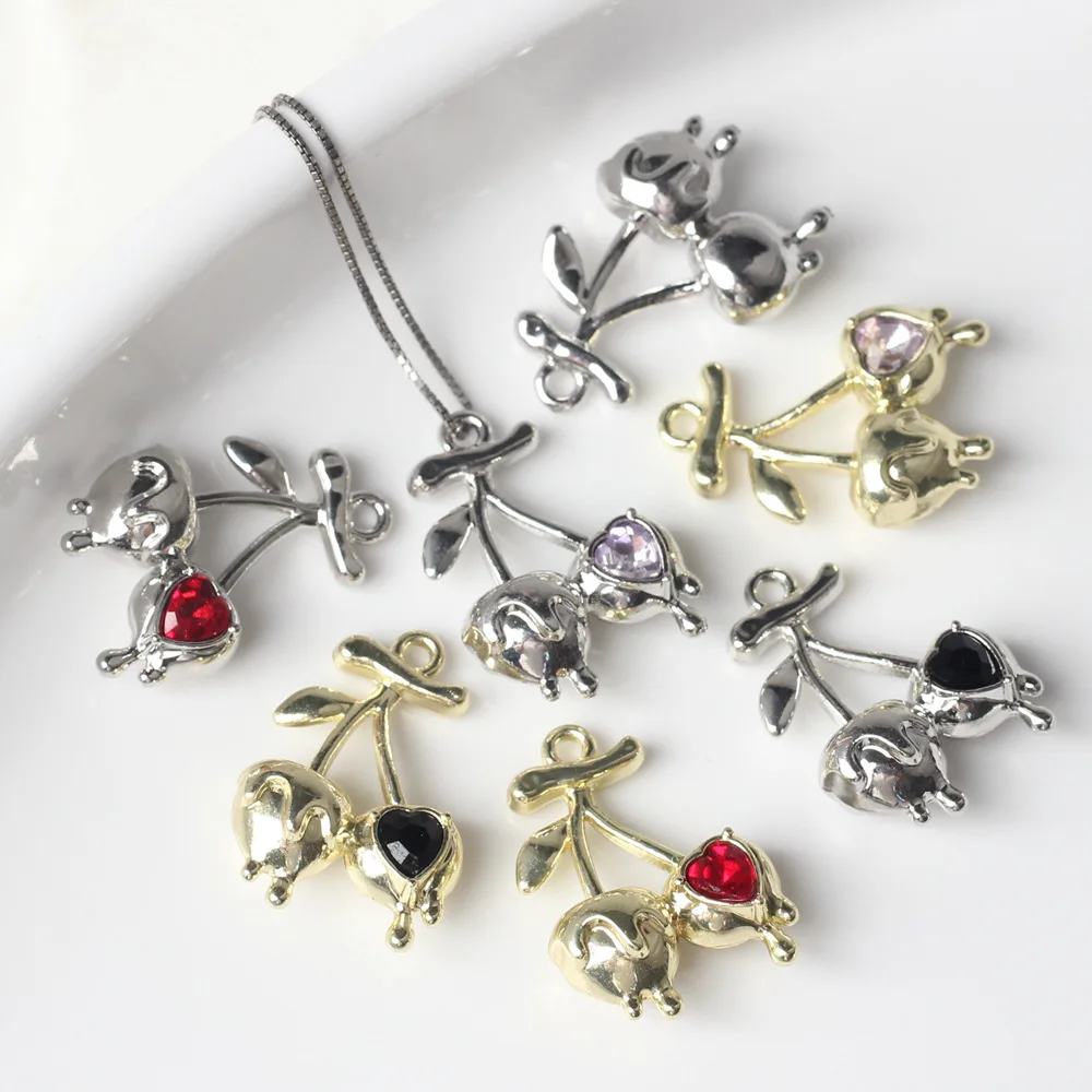 10Pcs Cute Fruit Cherry Shape Pendant For DIY Bracelet Necklaces Party Jewelry Earring Making Accessories Handmade Craft Fashion
10Pcs Cute Fruit Cherry Shape Pendant For DIY Bracelet Necklaces Party Jewelry Earring Making Accessories Handmade Craft Fashion