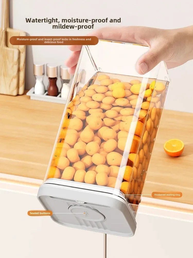 Press-type sealed tank storage box, snacks, spices, food grade storage, moisture-proof jar
Press-type sealed tank storage box, snacks, spices, food grade storage, moisture-proof jar
