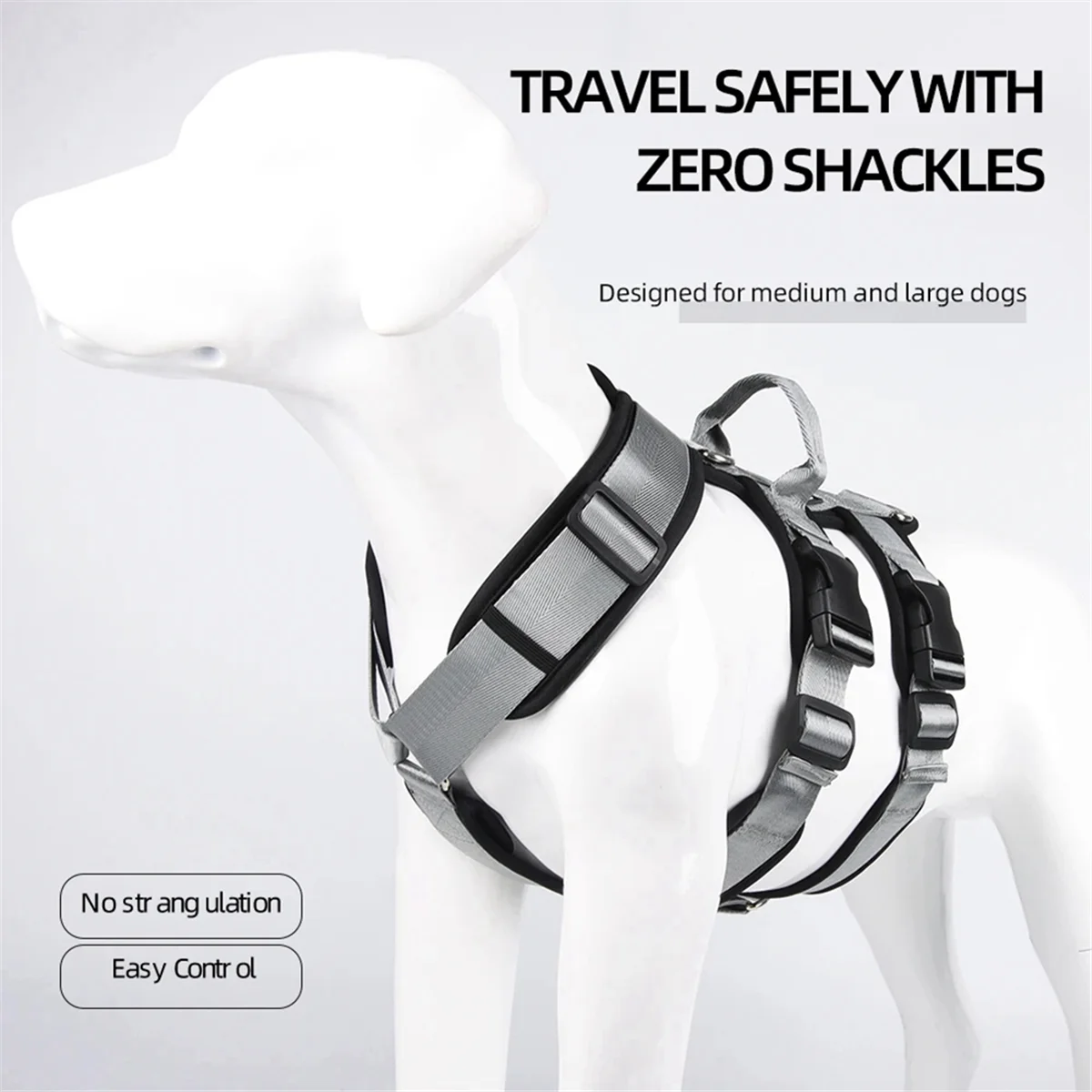 Explosionproof Big Dogs Harness with Handle Durable Adjustable Pet Chest Straps for Large Dog, Blue, M TQ
Explosionproof Big Dogs Harness with Handle Durable Adjustable Pet Chest Straps for Large Dog, Blue, M TQ
