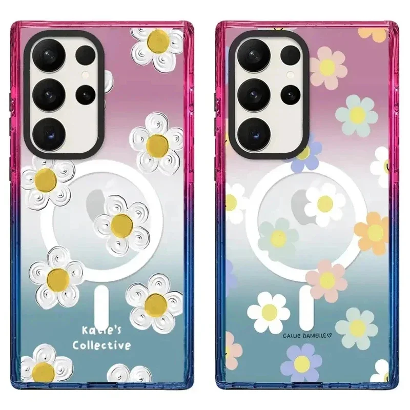Daisy Flower Colorful Border MagSafe Acrylic Protective Case for Samsung Galaxy S22 U S23U S24 Ultra S24+ Plus Shell
Daisy Flower Colorful Border MagSafe Acrylic Protective Case for Samsung Galaxy S22 U S23U S24 Ultra S24+ Plus Shell