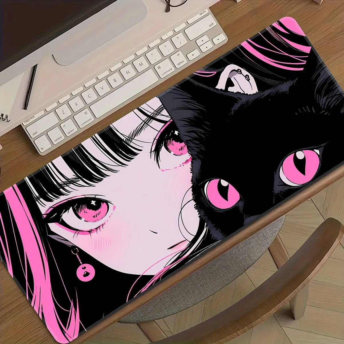 Gaming Mouse Pad Anime Black Cat Eyes Setup Gaming Keyboard Long Pad Computer Desk Mat Large Rug Office Gadgets Kawaii Laptop
Gaming Mouse Pad Anime Black Cat Eyes Setup Gaming Keyboard Long Pad Computer Desk Mat Large Rug Office Gadgets Kawaii Laptop