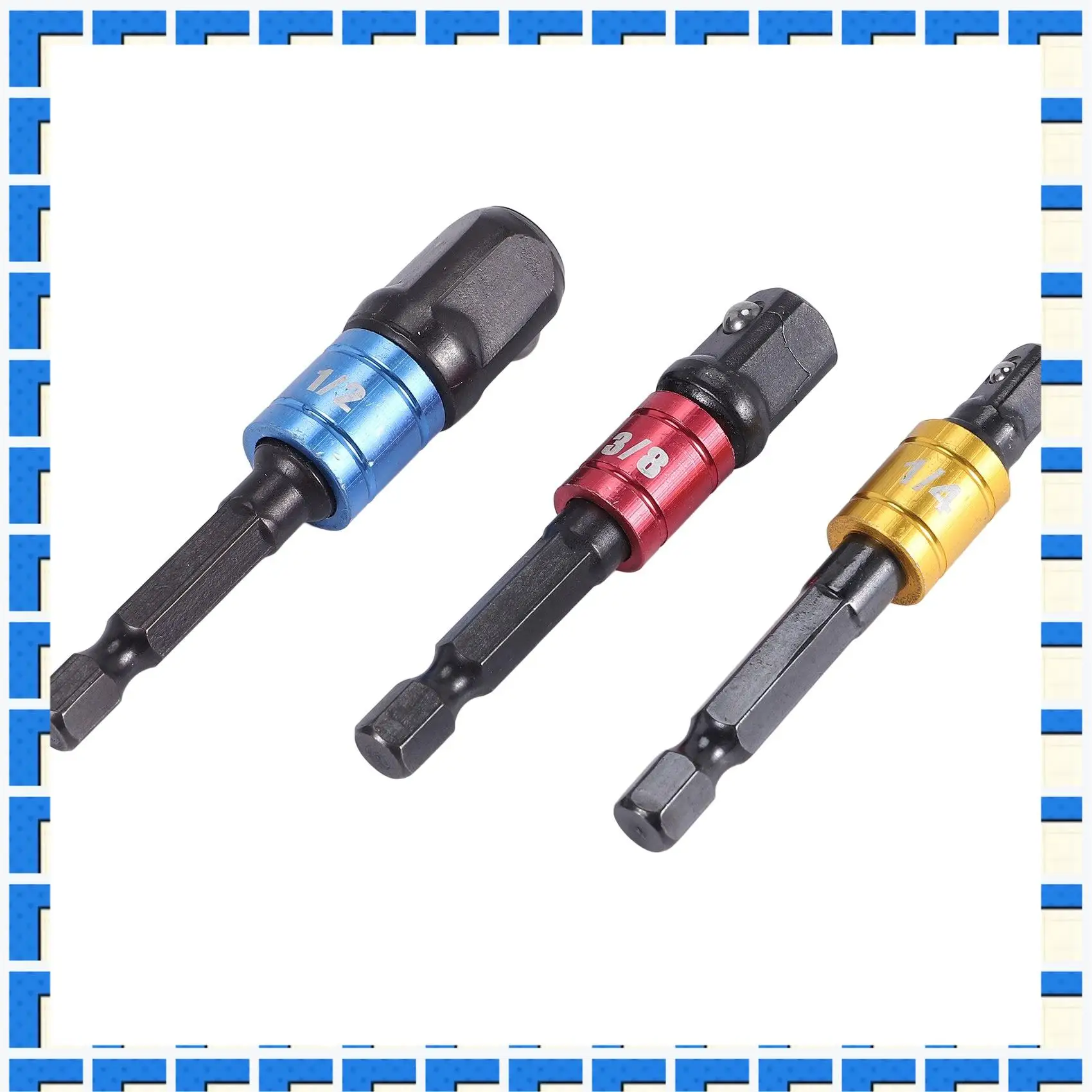 ABNG Flexible Drill Extension Hex Shank Drill Nut Driver Bit Set, 3Pcs Universal Socket Adapter Set, Screwdriver Bit Set
ABNG Flexible Drill Extension Hex Shank Drill Nut Driver Bit Set, 3Pcs Universal Socket Adapter Set, Screwdriver Bit Set
