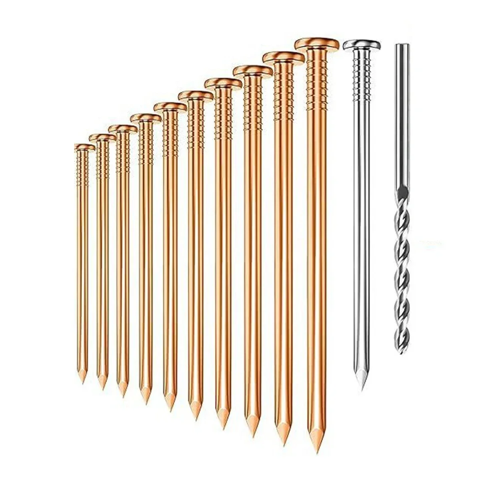 25/20/15Pcs 4inch Copper Nails For Killing Trees Stump Root Stump Removal Spikes Hardware Trees For Projects / Shipbuilding
25/20/15Pcs 4inch Copper Nails For Killing Trees Stump Root Stump Removal Spikes Hardware Trees For Projects / Shipbuilding