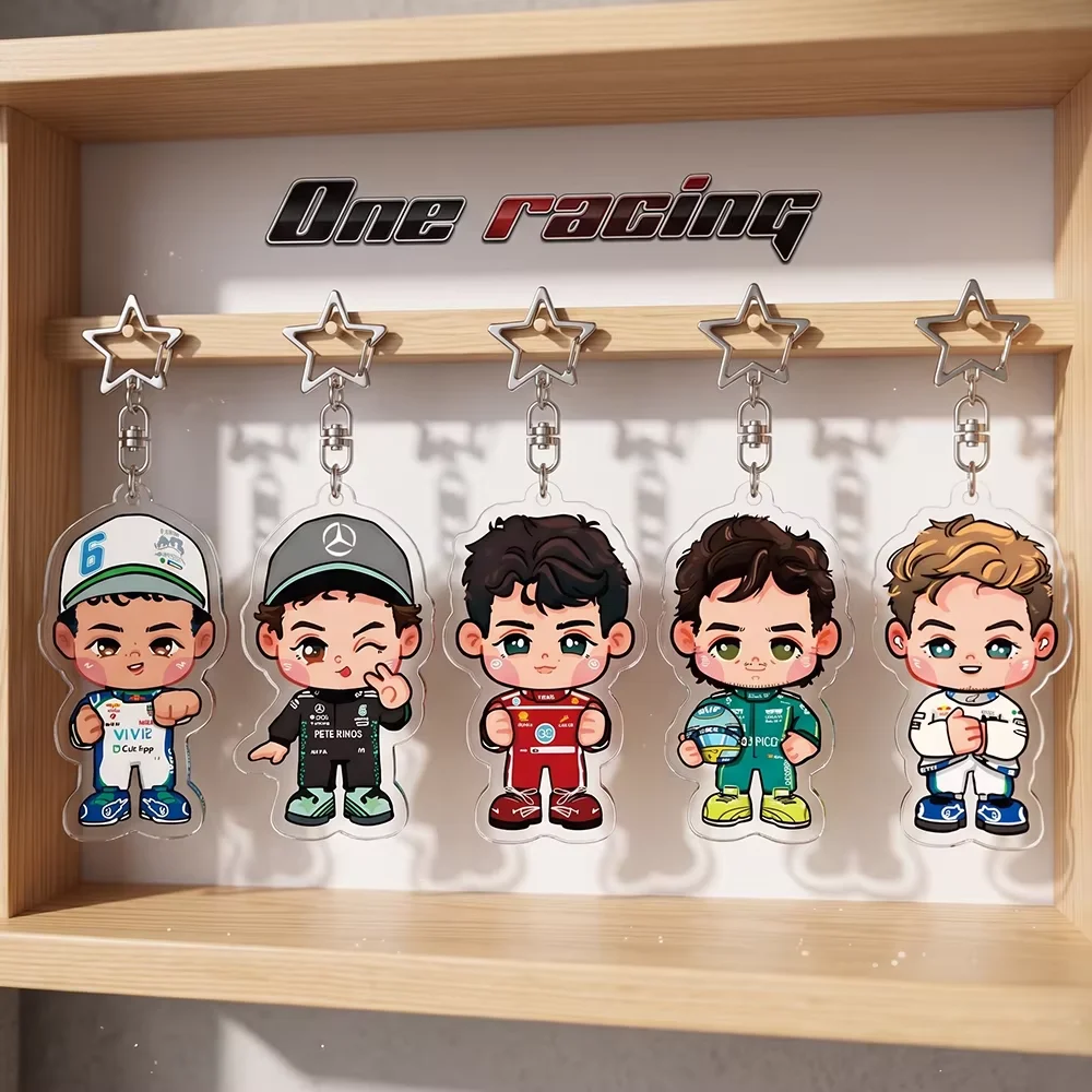 F1 Formula One Racing Driver Chibi Ver 6CM Cute Acrylic keychain Kawaii Keyring LH/LL/MV/AKA/CL/LN/OP/AA/CS/LS/FA Bag Charm Gift
F1 Formula One Racing Driver Chibi Ver 6CM Cute Acrylic keychain Kawaii Keyring LH/LL/MV/AKA/CL/LN/OP/AA/CS/LS/FA Bag Charm Gift
