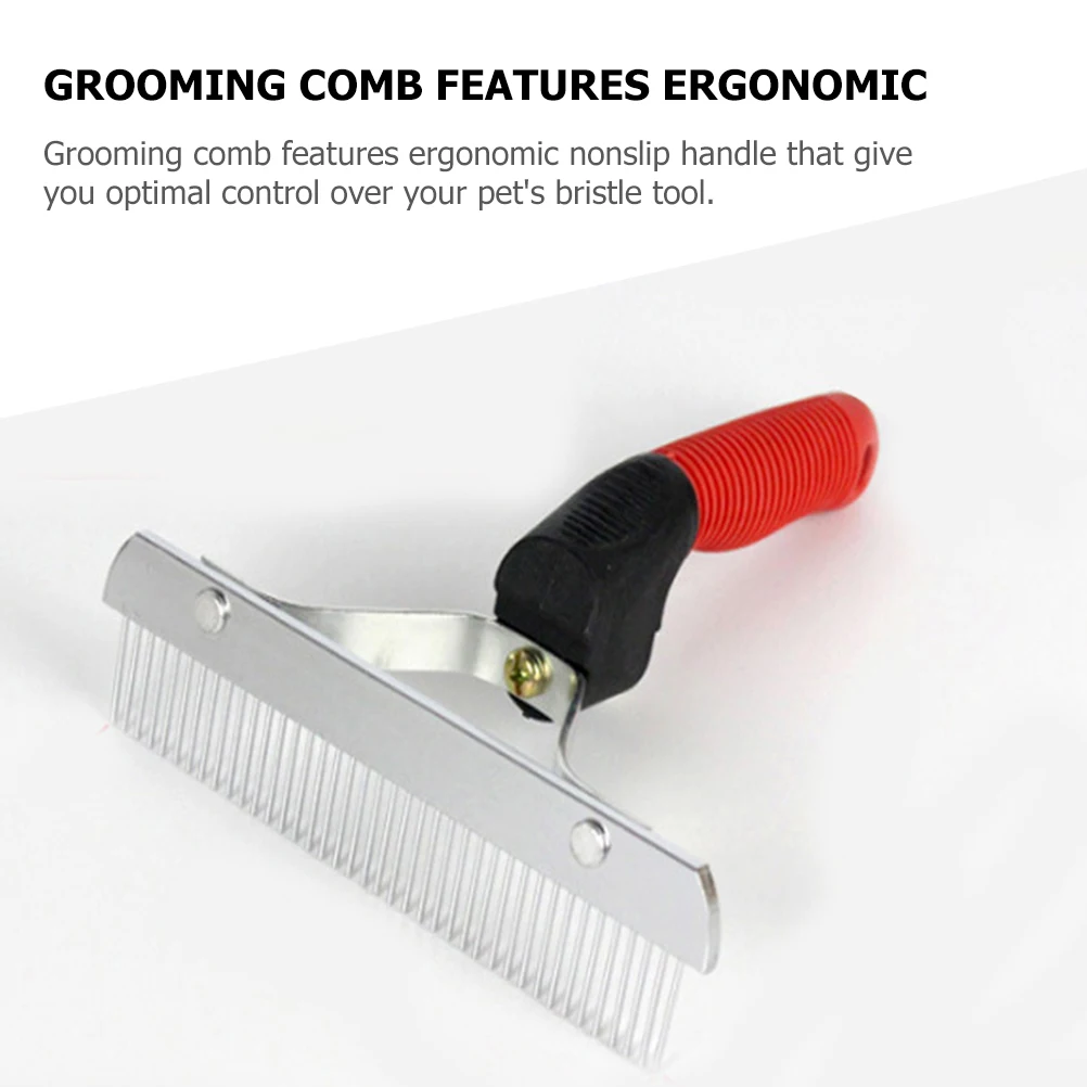 Grooming Rake Rubber H Durable Metal Pet Cleaner Brush Dog Hair Removal Grooming Supplies Horse Care Tools Pet Comb
Grooming Rake Rubber H Durable Metal Pet Cleaner Brush Dog Hair Removal Grooming Supplies Horse Care Tools Pet Comb