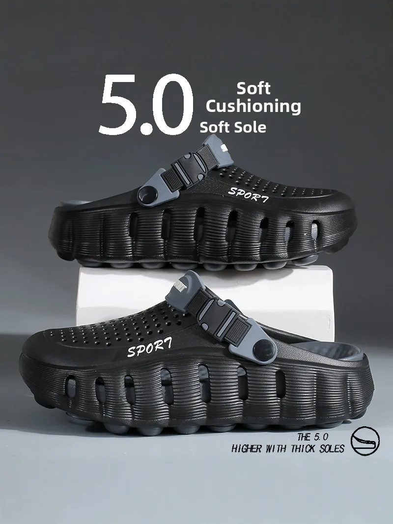 Casual Thick Bottom Sandals for Men Summer Outdoor Wear Anti-Slip Driving Two-Purpose Teenage Beach Clogs Comfortable EVA Mat...
Casual Thick Bottom Sandals for Men Summer Outdoor Wear Anti-Slip Driving Two-Purpose Teenage Beach Clogs Comfortable EVA Mat...
