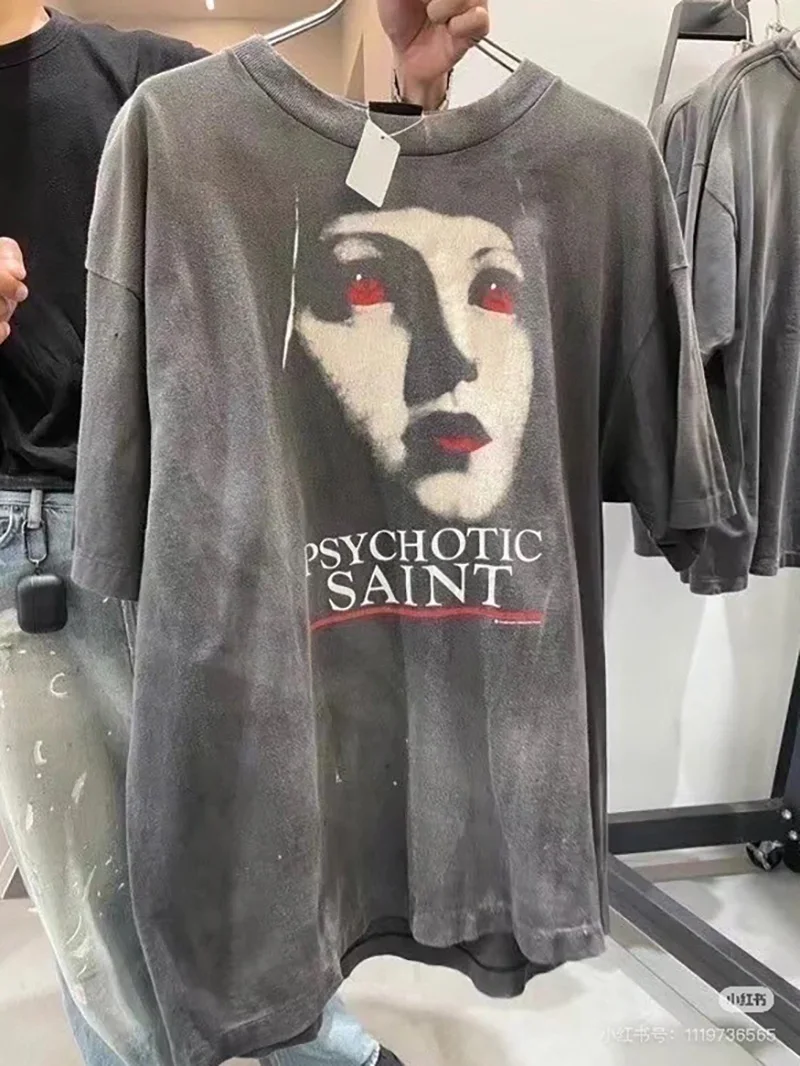 2024 Loose Y2K SAINT T-shirts Pattern Cotton Short Sleeve Men's And Women's American Style Top Tees
2024 Loose Y2K SAINT T-shirts Pattern Cotton Short Sleeve Men's And Women's American Style Top Tees