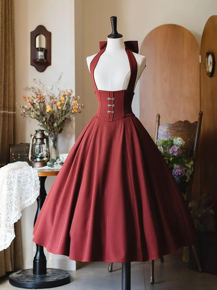 French Elegant Court Retro Women's Skirt Chic New Slimming Red Velvet Ankarah Fishbone Necklace Long Skirts Woman Clothes 2026
French Elegant Court Retro Women's Skirt Chic New Slimming Red Velvet Ankarah Fishbone Necklace Long Skirts Woman Clothes 2026