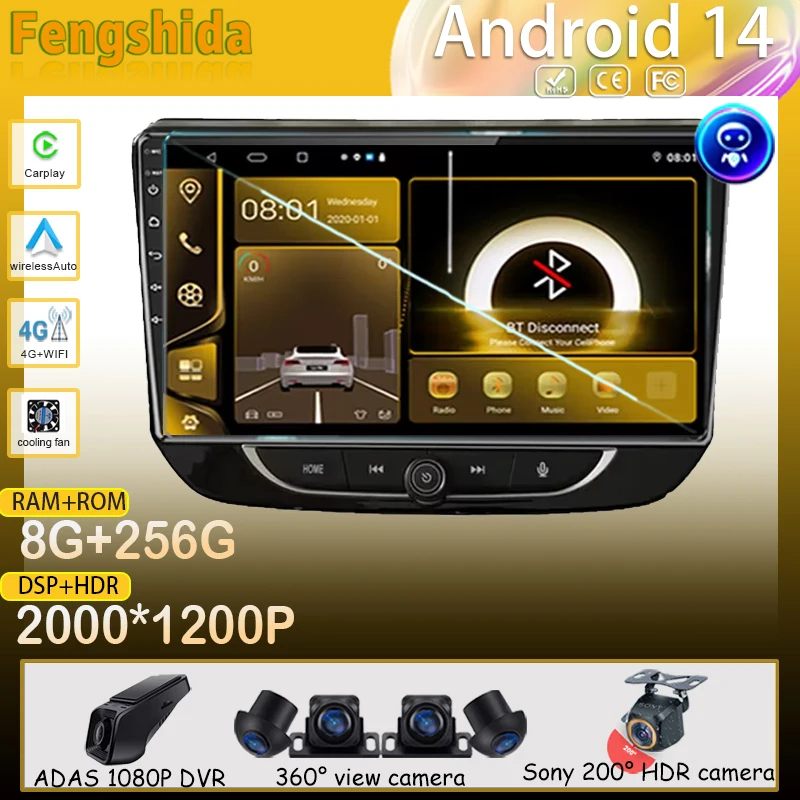 Android For Chevrolet Onix 2020-2023 Car Player Auto Radio Multimedia GPS Video Navigation Screen Carplay No 2din DVD Stereo 5G
Android For Chevrolet Onix 2020-2023 Car Player Auto Radio Multimedia GPS Video Navigation Screen Carplay No 2din DVD Stereo 5G
