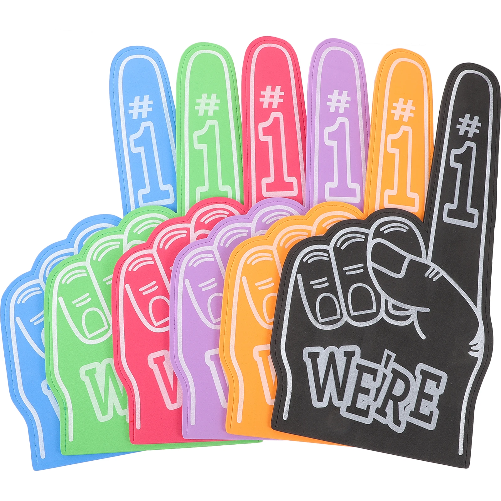6pcs Foam Fingers Bright EVA Palm Party Prop for Cheerleading Squad Gifts Sports Events Concerts Festivals
6pcs Foam Fingers Bright EVA Palm Party Prop for Cheerleading Squad Gifts Sports Events Concerts Festivals