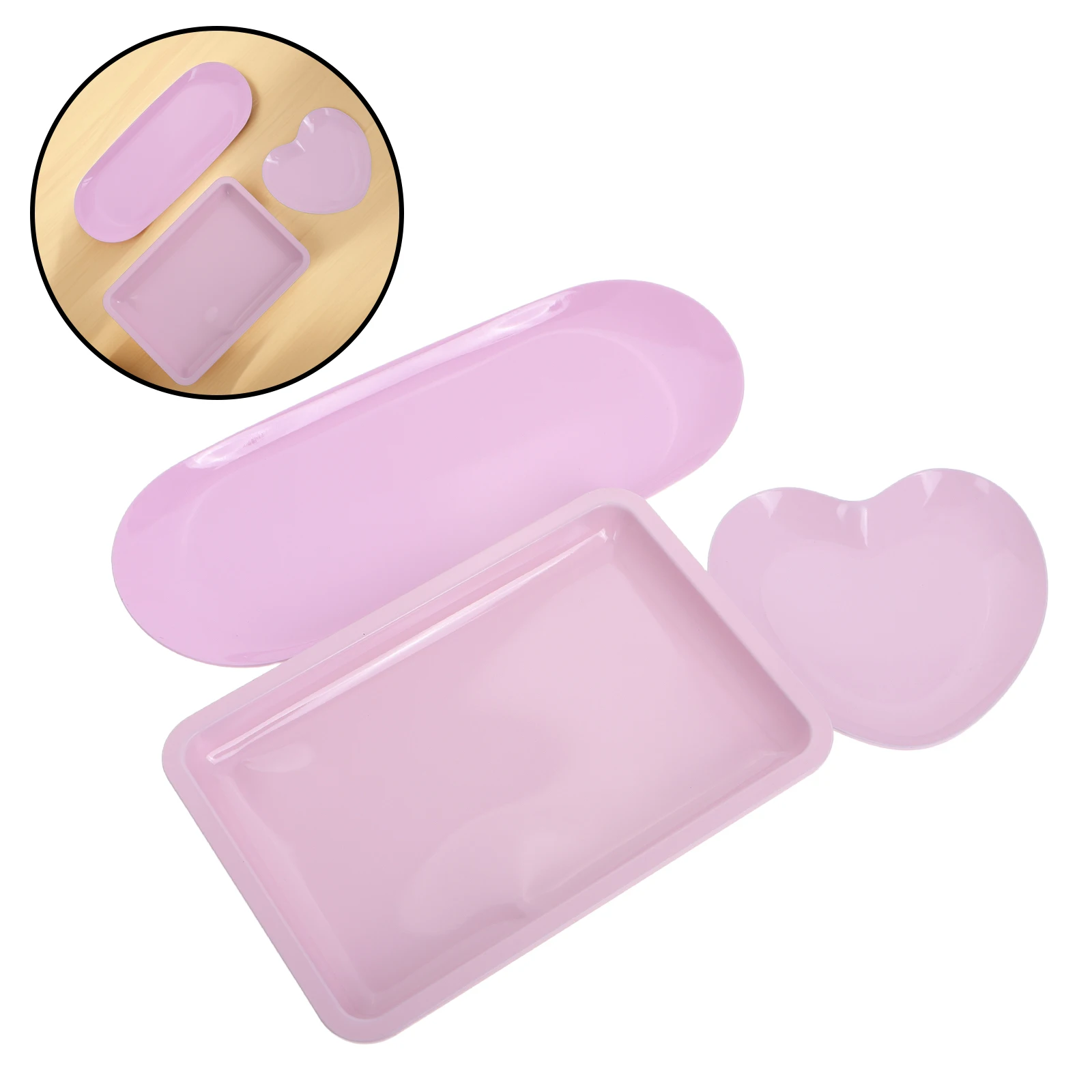 3pcs Art Tool Tray Set Stainless Steel Storage Tray For Nail Salon Organizing Rectangular Craft Trays Home Use Corrosion
3pcs Art Tool Tray Set Stainless Steel Storage Tray For Nail Salon Organizing Rectangular Craft Trays Home Use Corrosion