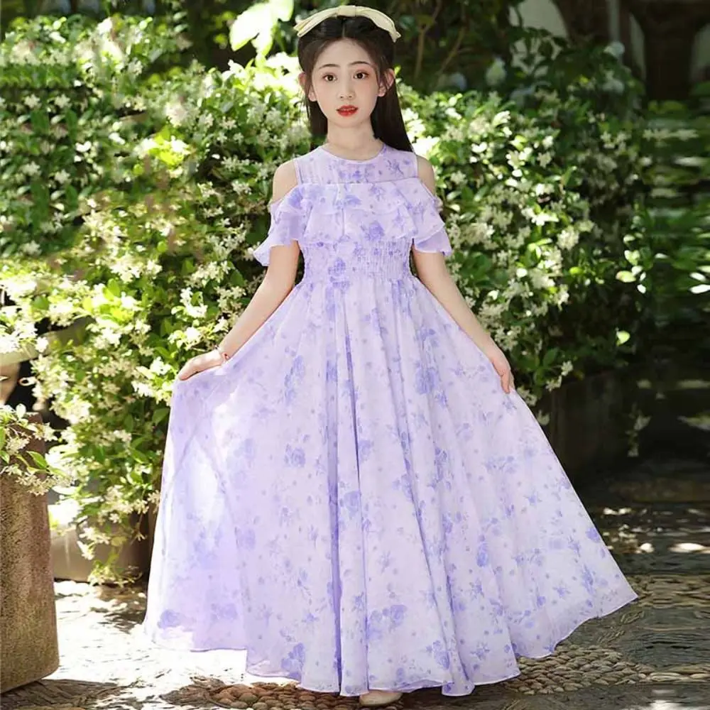 Sweet Loose Girls Chiffon Floral Dress Pleated Teenagers Summer Dresses Beach Vacation Party Children Princess Dress Holiday
Sweet Loose Girls Chiffon Floral Dress Pleated Teenagers Summer Dresses Beach Vacation Party Children Princess Dress Holiday