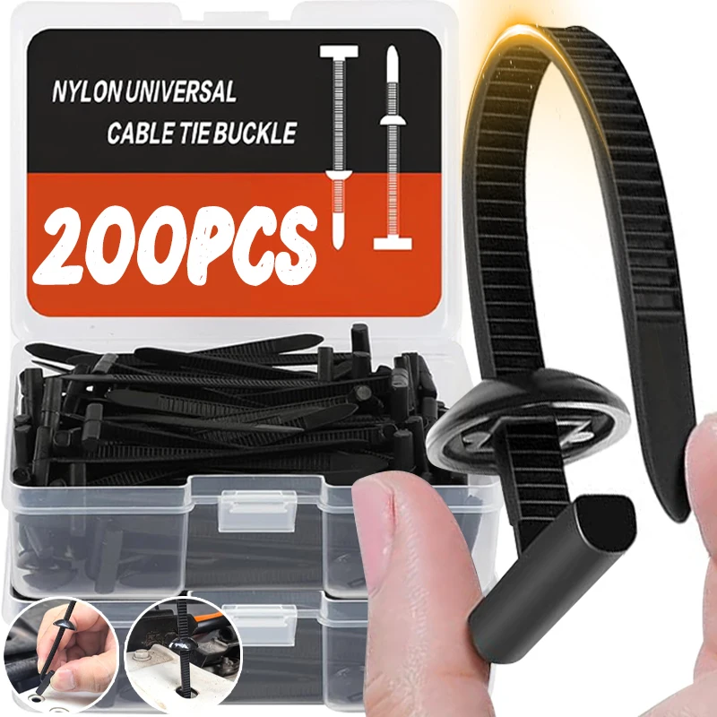 200/10 компл., нейлоновая пряжка для кабельной стяжки, черный сверхмощный держатель с застежкой-молнией с кнопкой, автозапчасти, фиксатор бампера, проволока
200/10 компл., нейлоновая пряжка для кабельной стяжки, черный сверхмощный держатель с застежкой-молнией с кнопкой, автозапчасти, фиксатор бампера, проволока
