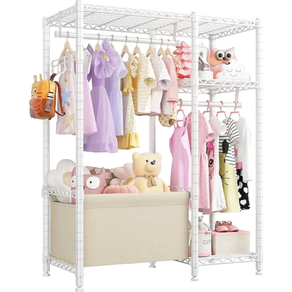 Clothes Rack Small Clothing Rack with Shelves for Kids Students Children, Adjustable Girls Garment Rack Boys Wardrobe
Clothes Rack Small Clothing Rack with Shelves for Kids Students Children, Adjustable Girls Garment Rack Boys Wardrobe