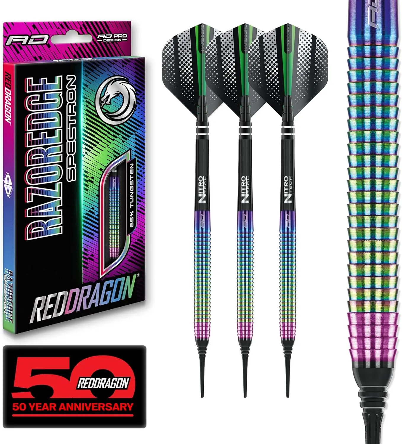 85% Tungsten Steel Darts Set with Razor Edge Grip, 18g, Flights & Shafts Included
85% Tungsten Steel Darts Set with Razor Edge Grip, 18g, Flights & Shafts Included