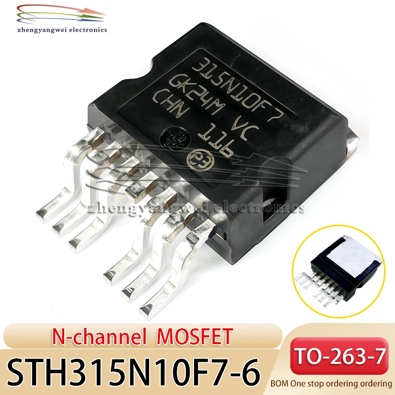 2PCS STH315N10F7-6 TO-263-7 315N10F7 STH315N10F7 N-channel 100v MOSFET field-effect transistor
2PCS STH315N10F7-6 TO-263-7 315N10F7 STH315N10F7 N-channel 100v MOSFET field-effect transistor