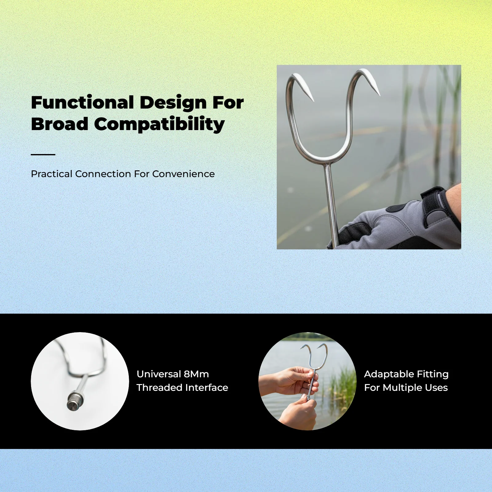 Stainless steel fishing hook, durable
Stainless steel fishing hook, durable