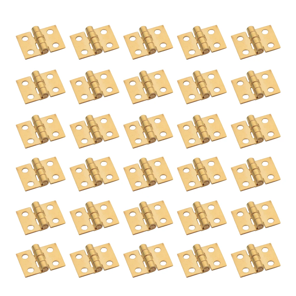 30 pcs Mini Hinge Small Copper Hinges for Wooden Box Craft Projects Jewelry Gift Retro Style Corrosion Resistant Anti Rust
30 pcs Mini Hinge Small Copper Hinges for Wooden Box Craft Projects Jewelry Gift Retro Style Corrosion Resistant Anti Rust