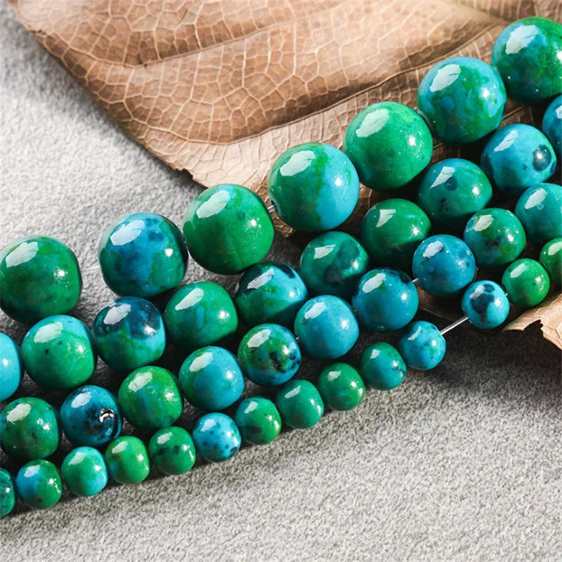 Green Malachite Loose Beads Natural Gemstone Smooth Round Spacer Bead for Jewelry Making
Green Malachite Loose Beads Natural Gemstone Smooth Round Spacer Bead for Jewelry Making