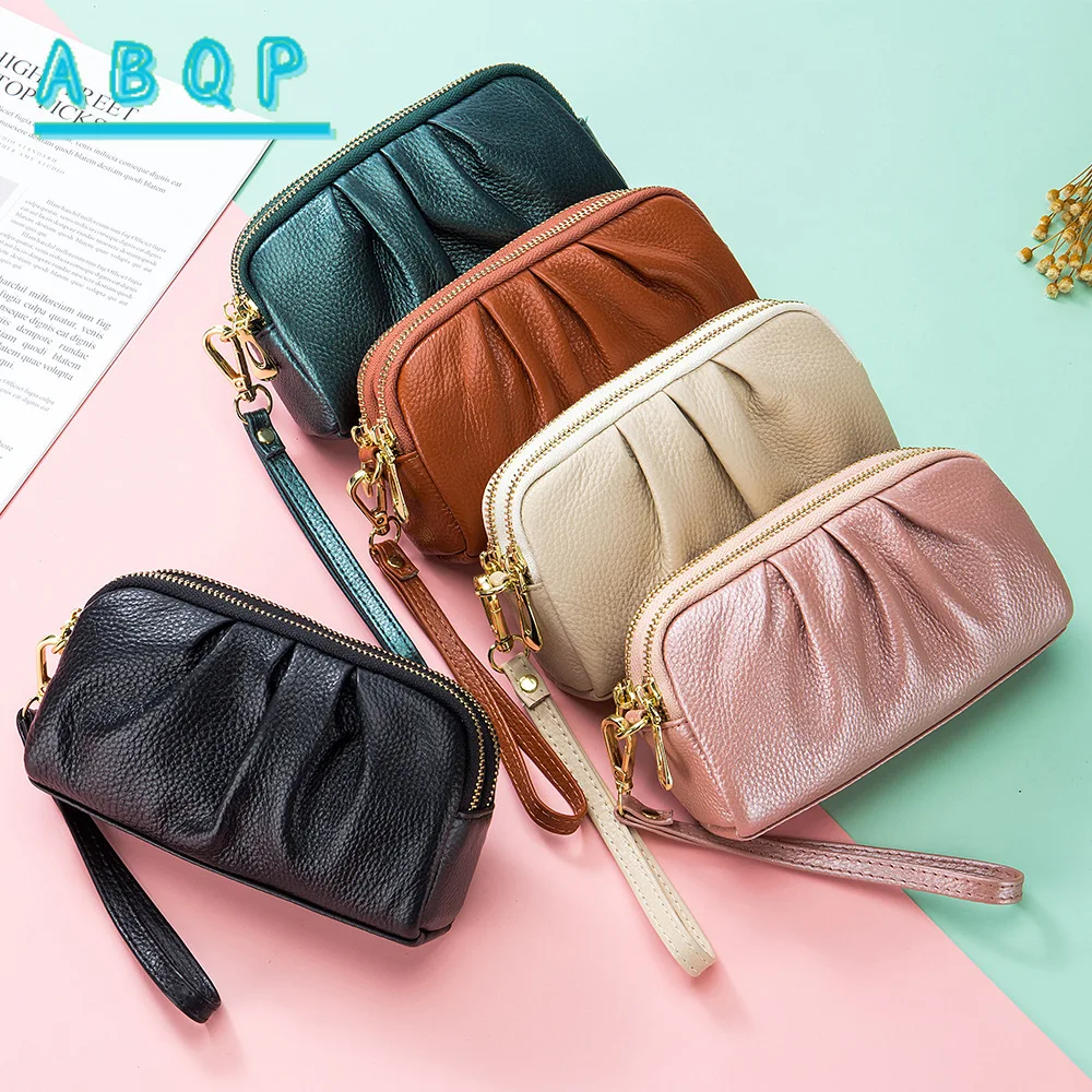 Leather Clutch Bag Women's Mother Clutch Bag First Layer Cowhide Double Layer Zipper Premium Wallet Mobile Phone Bag
Leather Clutch Bag Women's Mother Clutch Bag First Layer Cowhide Double Layer Zipper Premium Wallet Mobile Phone Bag