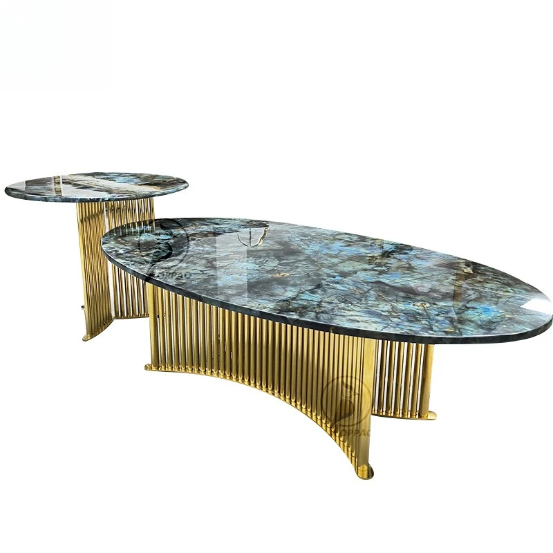 Light luxury natural marble coffee table household small apartment simple oval designer
Light luxury natural marble coffee table household small apartment simple oval designer