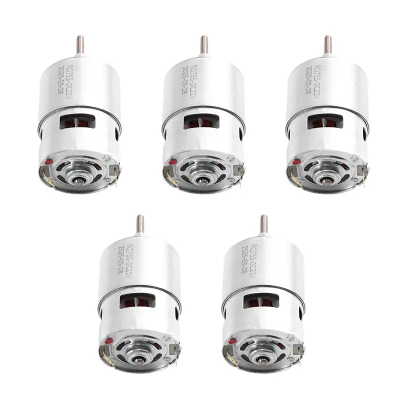 AB15-5Pcs 755 DC Motor For Weed Trimmer 21V Grass Cutter Motor With Long Shaft For Efficient Weed Cutting And Trimming
AB15-5Pcs 755 DC Motor For Weed Trimmer 21V Grass Cutter Motor With Long Shaft For Efficient Weed Cutting And Trimming