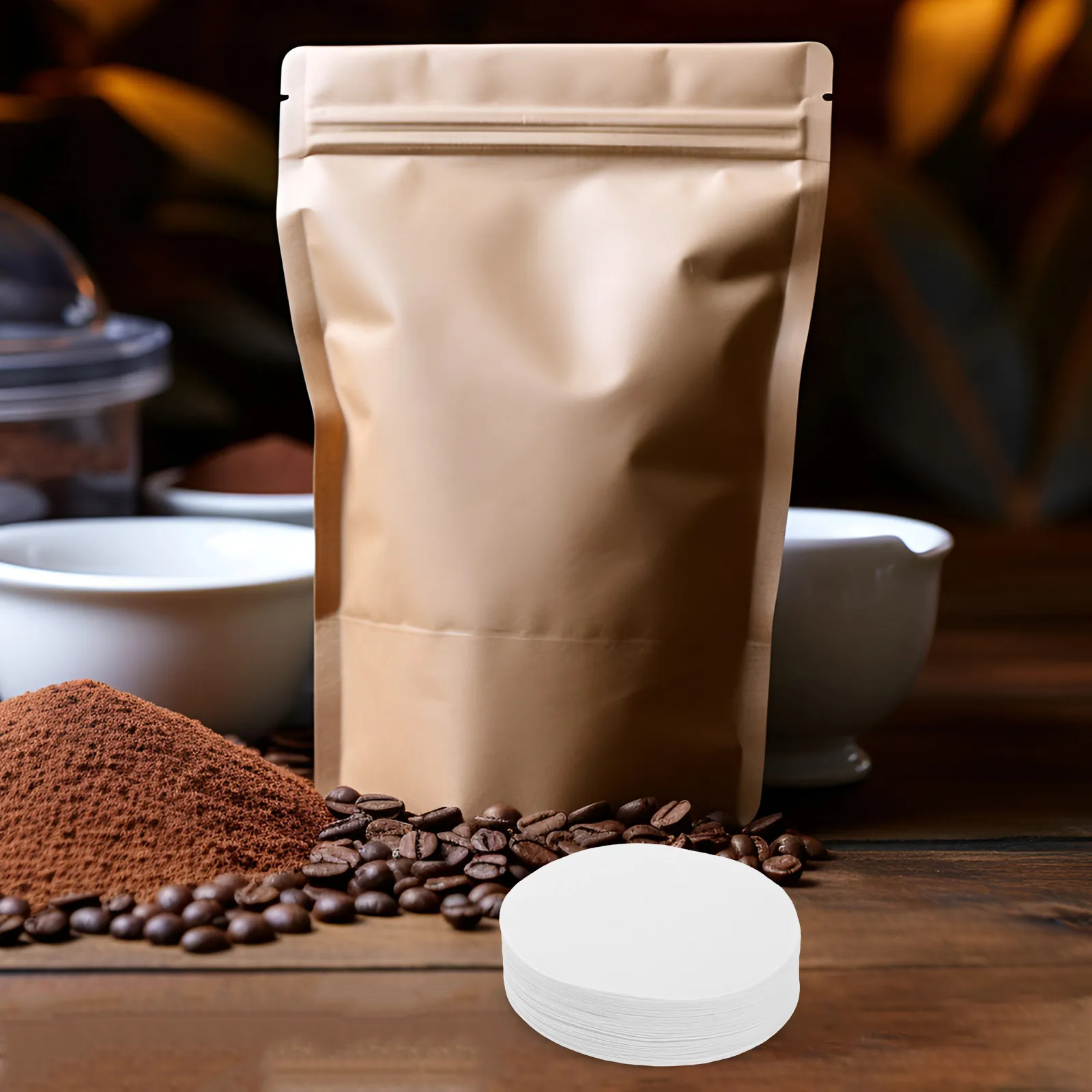 300Pcs Round Coffee Filters Disposable Paper Filter for Coffee Maker Drip Press Pot Espresso Filter Accessories
300Pcs Round Coffee Filters Disposable Paper Filter for Coffee Maker Drip Press Pot Espresso Filter Accessories