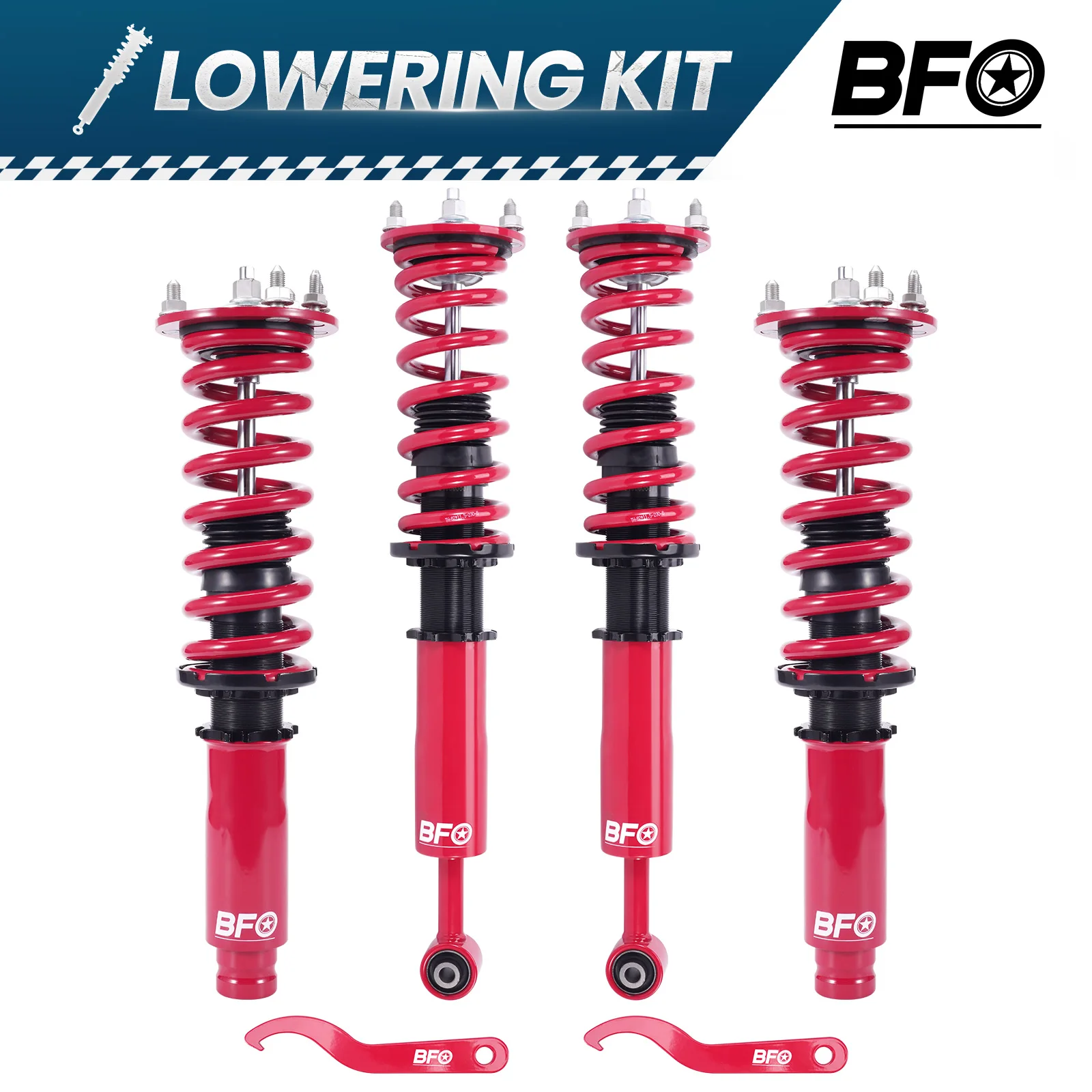 Комплект понижающей подвески BFO Coilovers для Honda Accord 1998-2002 Acura TL 99-03
Комплект понижающей подвески BFO Coilovers для Honda Accord 1998-2002 Acura TL 99-03