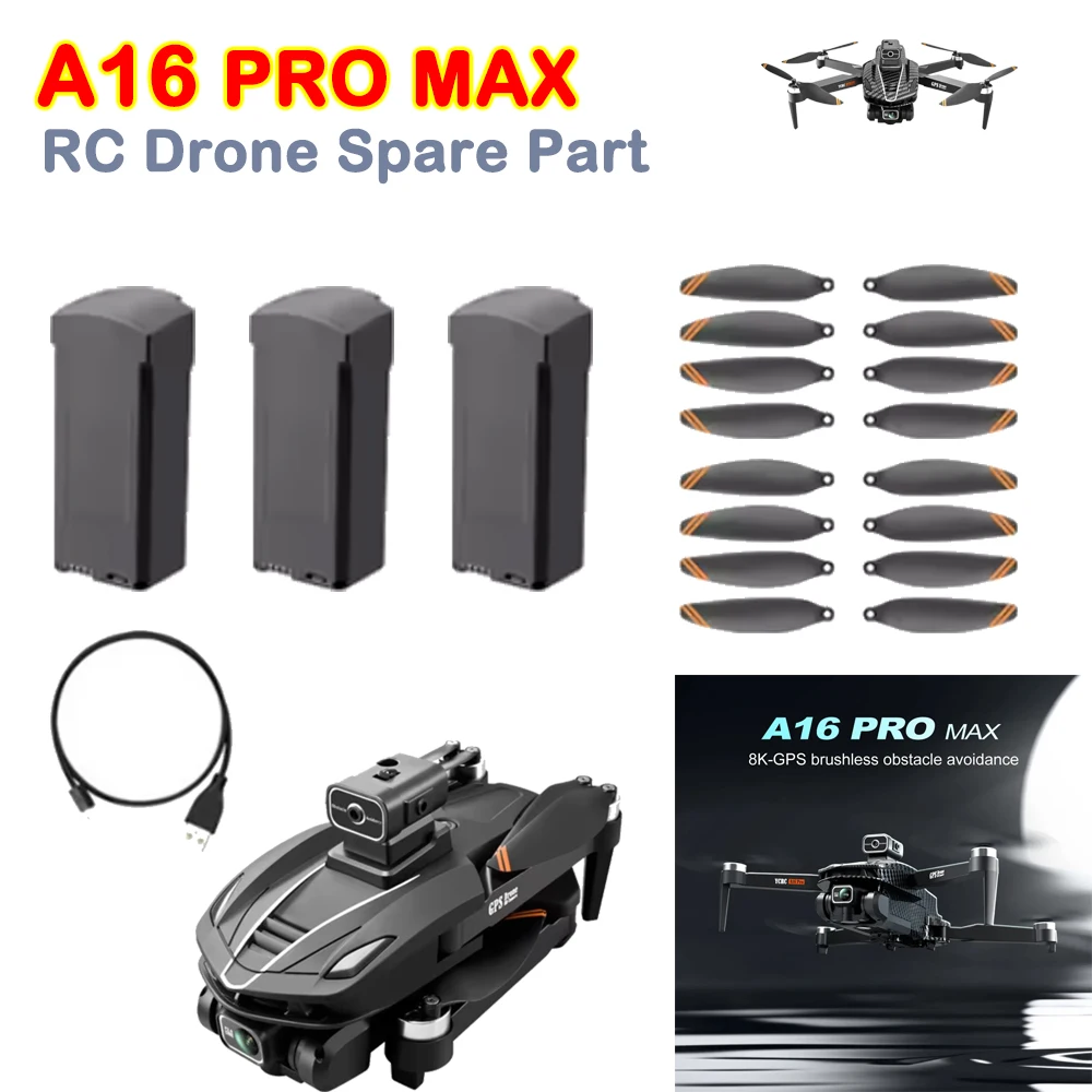 A16 PRO MAX Запасная часть для бесщеточного дрона A16 PRO Лопасть пропеллера Кленовый лист / 7,4 В 3000 мАч Аккумуляторная часть A16PRO Аксессуар
A16 PRO MAX Запасная часть для бесщеточного дрона A16 PRO Лопасть пропеллера Кленовый лист / 7,4 В 3000 мАч Аккумуляторная часть A16PRO Аксессуар