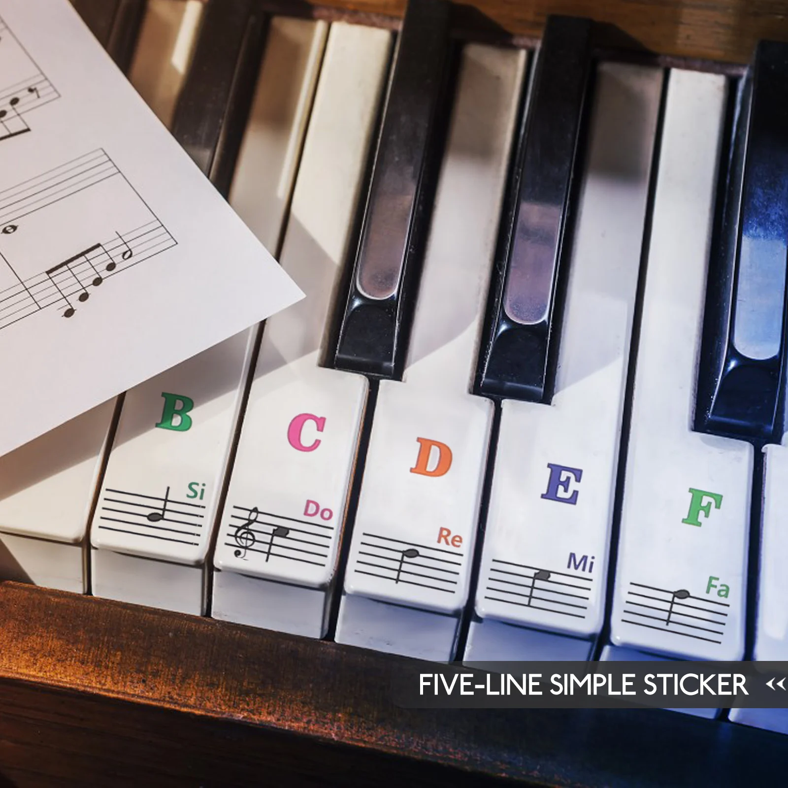 88 Keys Piano Stickers 61 Key Electronic Keyboard Colorful Note Beginner Music Labels Removable Kids Accessories
88 Keys Piano Stickers 61 Key Electronic Keyboard Colorful Note Beginner Music Labels Removable Kids Accessories