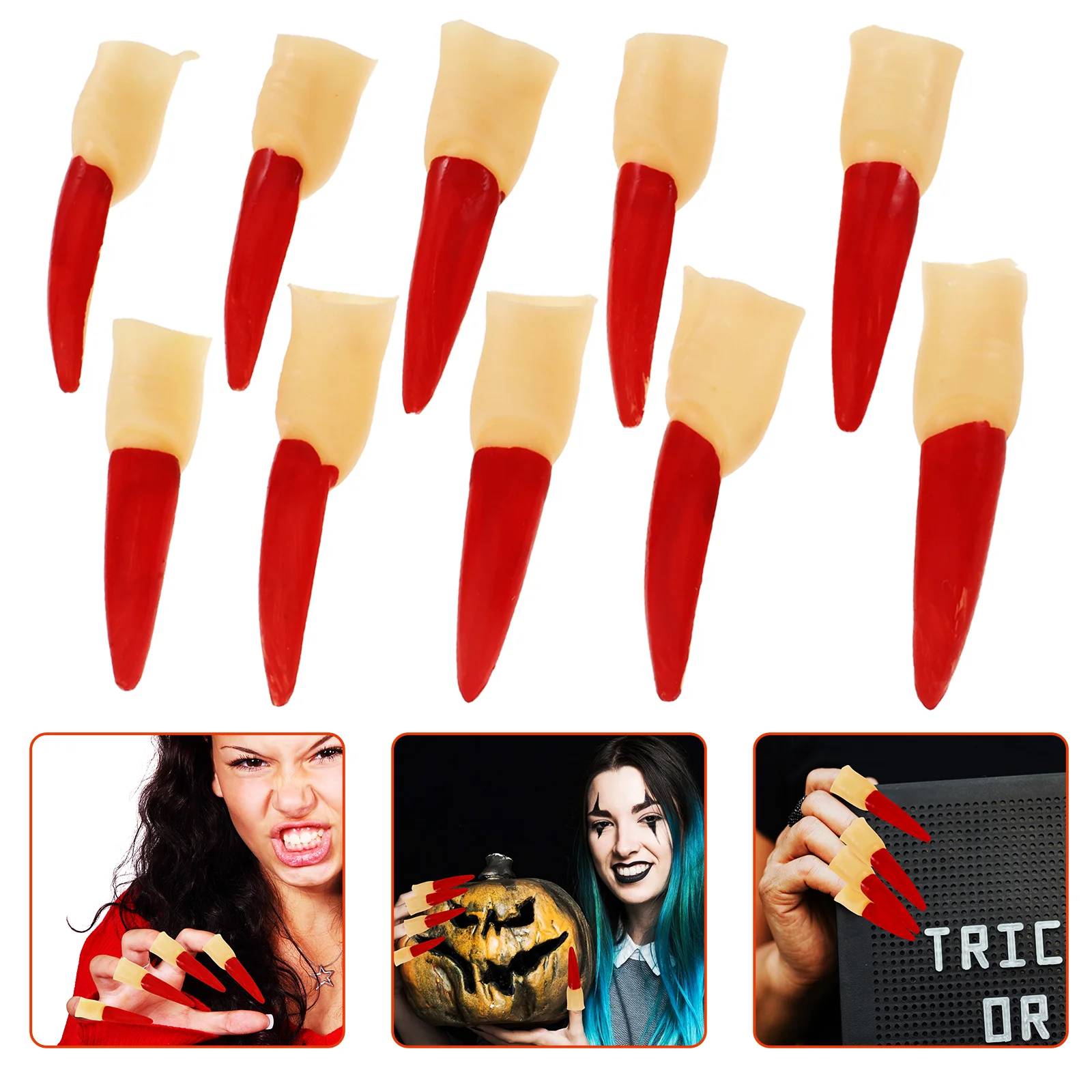 10 Pcs Accessories Halloween Witch Nails Costumes Fake Toenails Plastic Reusable Finger
10 Pcs Accessories Halloween Witch Nails Costumes Fake Toenails Plastic Reusable Finger