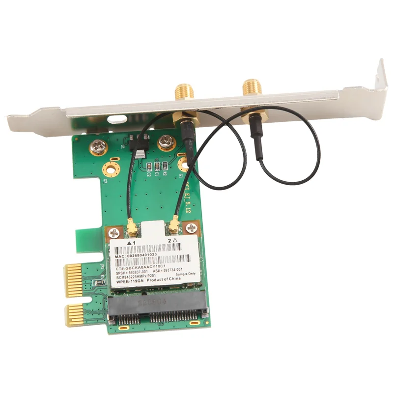 PCI-E Wifi Adapter 300M BCM94325 Wifi Card For Macos 2.4G Single Band 802.11Ac WLAN Plug And Play 24BB
PCI-E Wifi Adapter 300M BCM94325 Wifi Card For Macos 2.4G Single Band 802.11Ac WLAN Plug And Play 24BB
