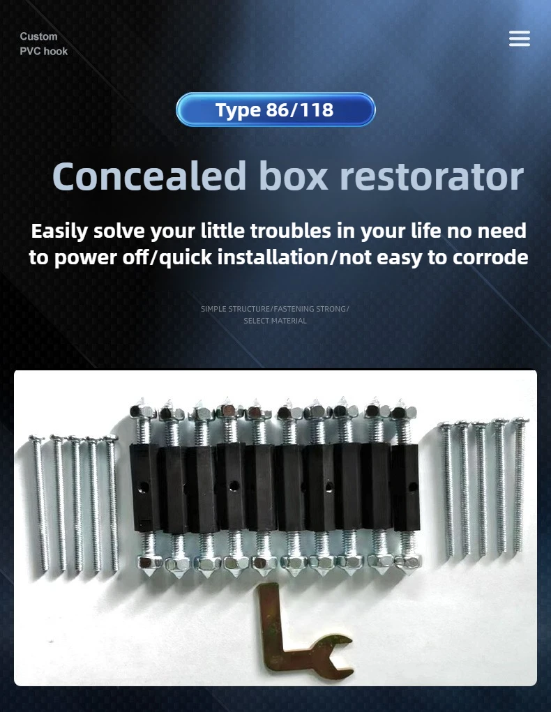 10 Pcs Wall Switch Socket Cassette Repairer Adjustable Cassette Screws Support Rod with Wrench Electrical Accessories
10 Pcs Wall Switch Socket Cassette Repairer Adjustable Cassette Screws Support Rod with Wrench Electrical Accessories