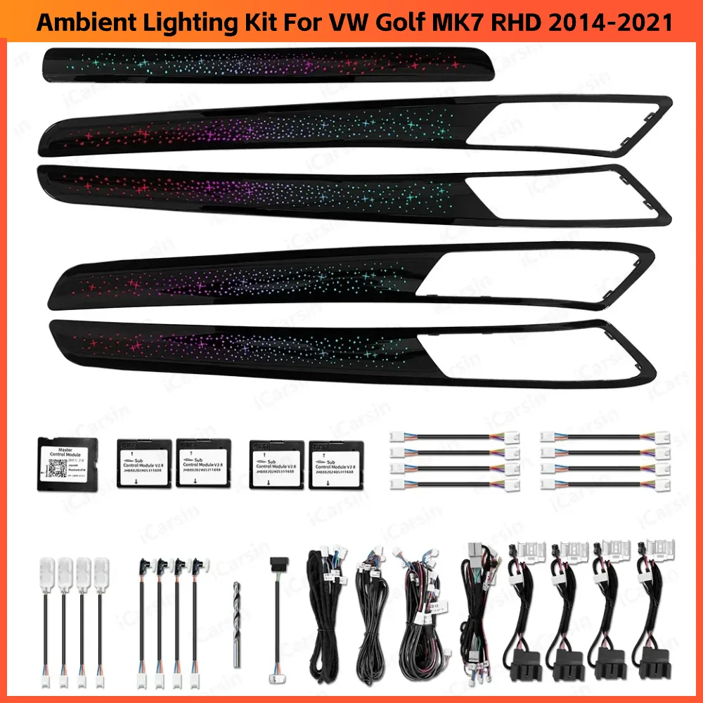 Right Hand Drive Golf 7 Ambient Light for VW Golf MK7 RHD 2014-2021 Interior LED Lighting Upgrade Accessories
Right Hand Drive Golf 7 Ambient Light for VW Golf MK7 RHD 2014-2021 Interior LED Lighting Upgrade Accessories