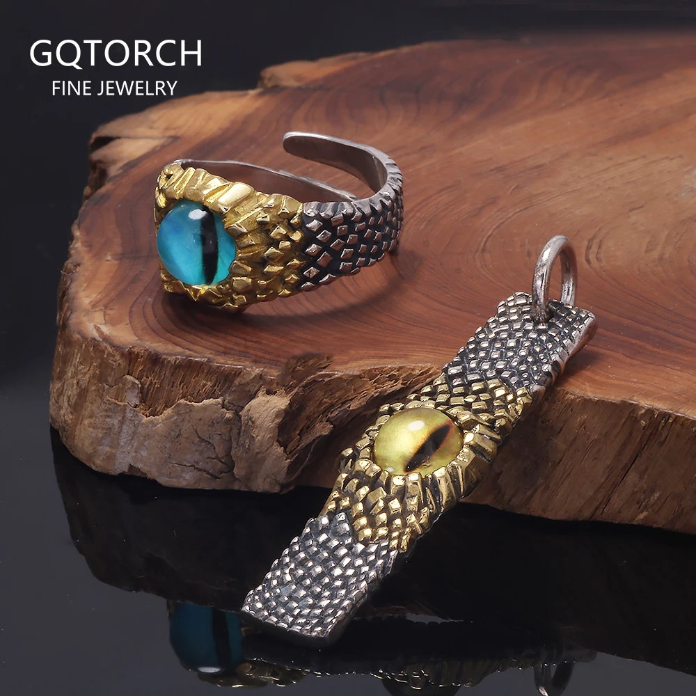 925 Sterling Silver Tiger Eye Stone Python Eye Ring and Pendant Jewelry Set Antiqued Vintage Thai Silver Evil Eye Fine Jewelry
925 Sterling Silver Tiger Eye Stone Python Eye Ring and Pendant Jewelry Set Antiqued Vintage Thai Silver Evil Eye Fine Jewelry