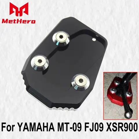 Fit For YAMAHA MT-09 FJ09 XSR900 TRACER 900 SPORT TRACKER 2013 2014 2015 2016 Moto Kickstand Foot Side Stand Extension Pad