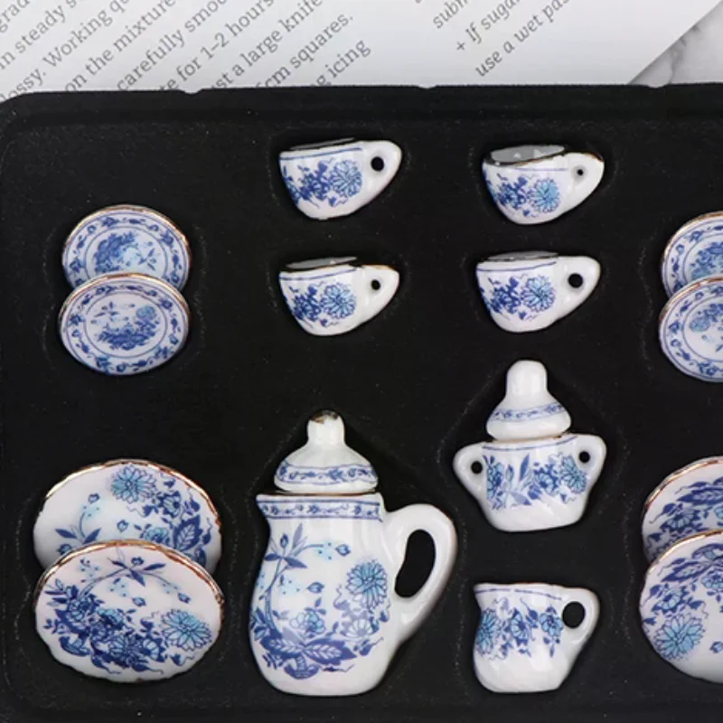 15Pcs 1:12 Dollhouse Miniature Tableware Porcelain Ceramic Tea Cup Set Model Kitchen Accessories For Doll House Decor Toys Gift
15Pcs 1:12 Dollhouse Miniature Tableware Porcelain Ceramic Tea Cup Set Model Kitchen Accessories For Doll House Decor Toys Gift