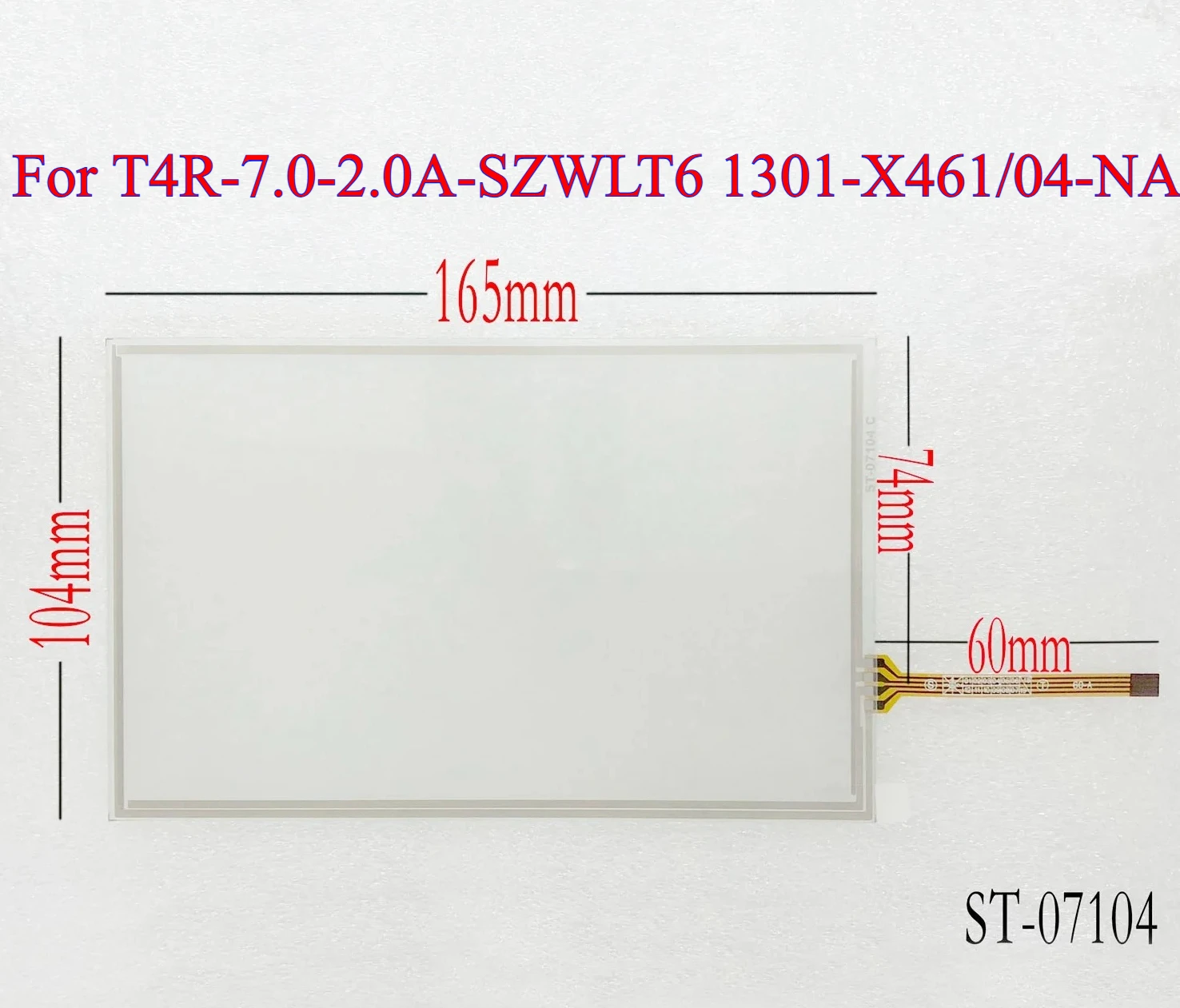New For T4R-7.0-2.0A-SZWLT6 1301-X461/04-NA Touch Screen Panel Glass Digitizer for1302-132 CTTI 1301-X461/04-NA Touchpad
New For T4R-7.0-2.0A-SZWLT6 1301-X461/04-NA Touch Screen Panel Glass Digitizer for1302-132 CTTI 1301-X461/04-NA Touchpad