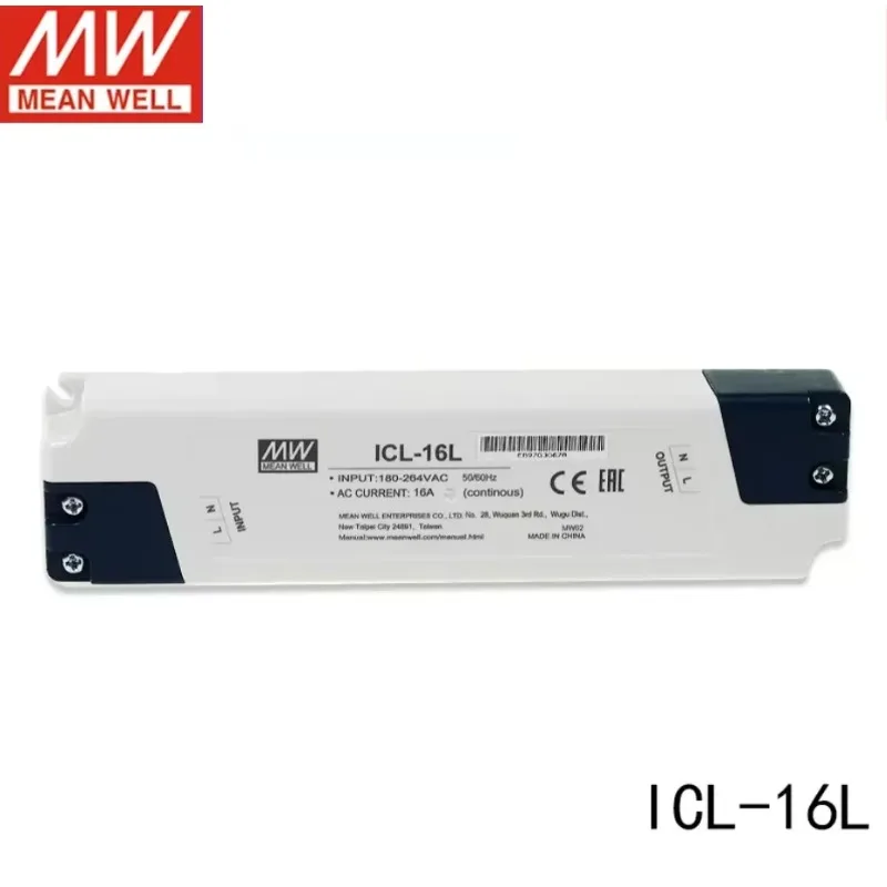 MEAN WELL ICL-16L Linear type Terminal Block mounted 16A AC Inrush Current Limiter to reduce the high starting current
MEAN WELL ICL-16L Linear type Terminal Block mounted 16A AC Inrush Current Limiter to reduce the high starting current