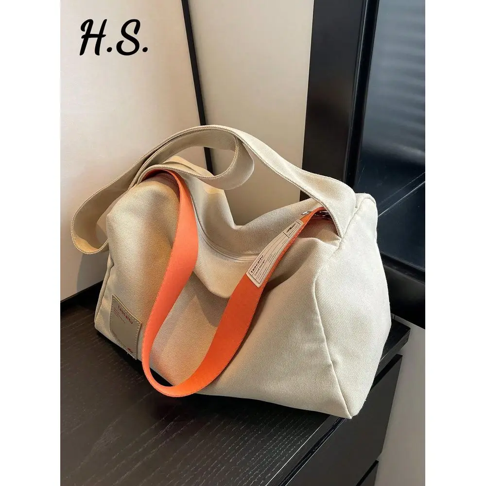 Womens Minimalist Versatile Canvas Tote Bag, Large Capacity Wide Strap Shoulder Bag, Casual ColorBlock Fabric Bag With Zipper C
Womens Minimalist Versatile Canvas Tote Bag, Large Capacity Wide Strap Shoulder Bag, Casual ColorBlock Fabric Bag With Zipper C