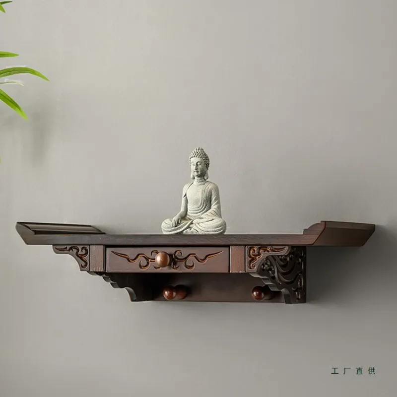 YFY Buddhist shrine wall-mounted God of offering table incense table small shrine offering bracket Guanyin shrine cabinet
YFY Buddhist shrine wall-mounted God of offering table incense table small shrine offering bracket Guanyin shrine cabinet