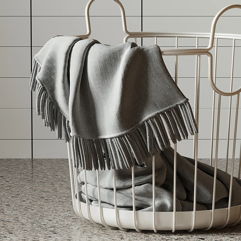 Modern Luxury Iron Laundry Basket Curved Design Breathable Clothes Organizer Bedroom/Bathroom Minimalist Home Storage Container
Modern Luxury Iron Laundry Basket Curved Design Breathable Clothes Organizer Bedroom/Bathroom Minimalist Home Storage Container