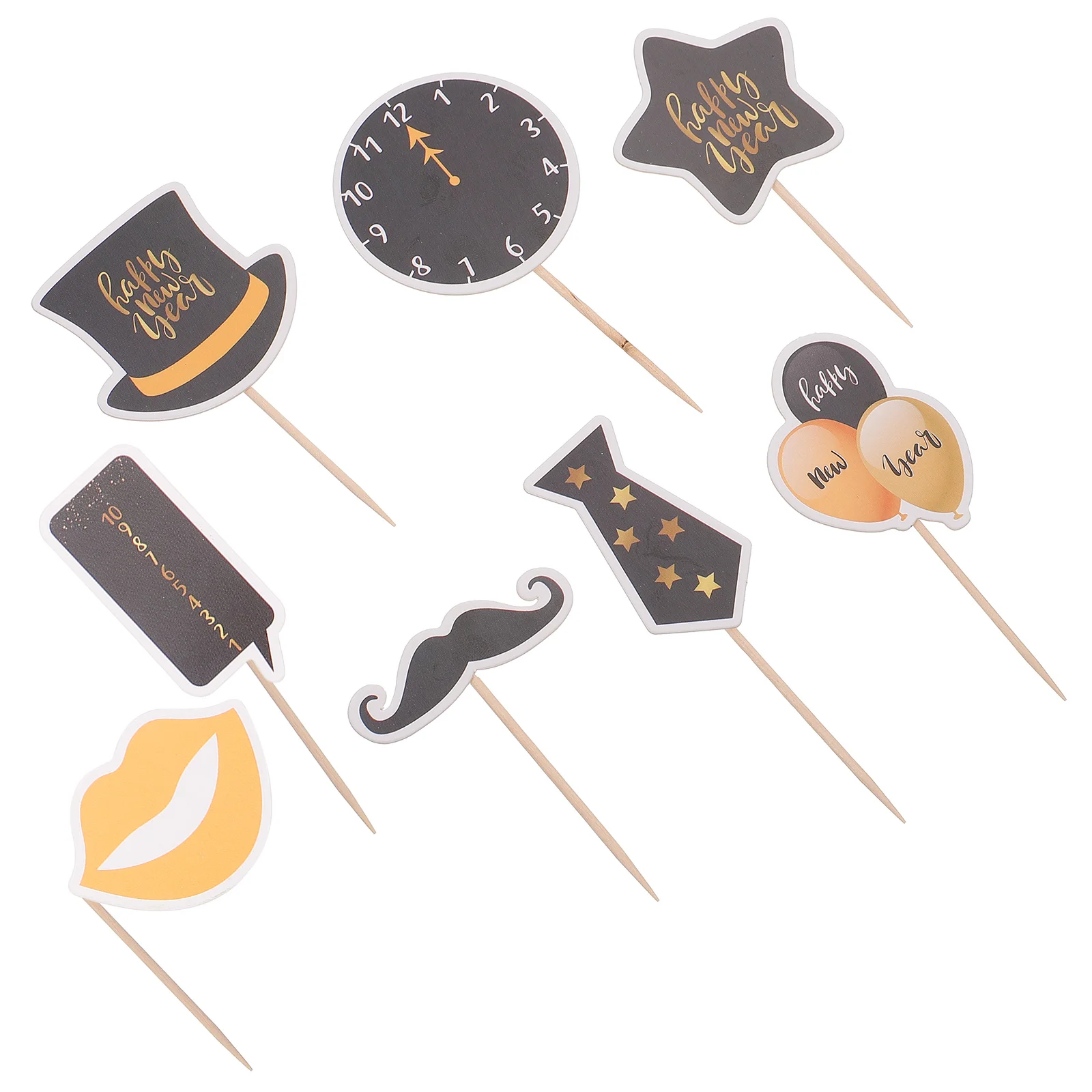 24Pcs Cake Toppers Inserts Happy New Year Insert Sticks Cake Topper Decoration New Year Cake Topper Cupcake Topper
24Pcs Cake Toppers Inserts Happy New Year Insert Sticks Cake Topper Decoration New Year Cake Topper Cupcake Topper