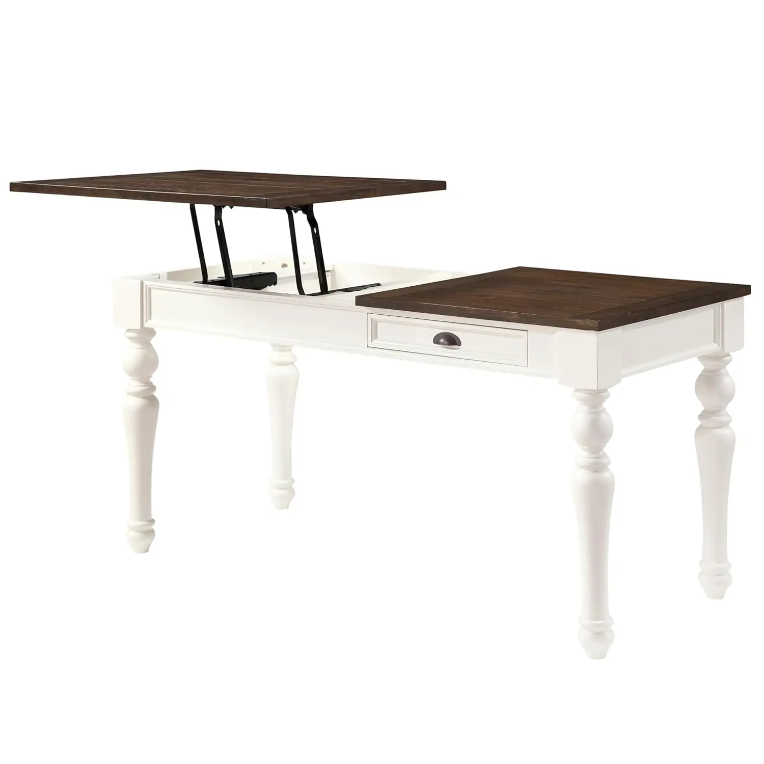 Lift-Top Office Desk with Drawer, Farmhouse Workstation, 60x28x31", Customized
Lift-Top Office Desk with Drawer, Farmhouse Workstation, 60x28x31", Customized