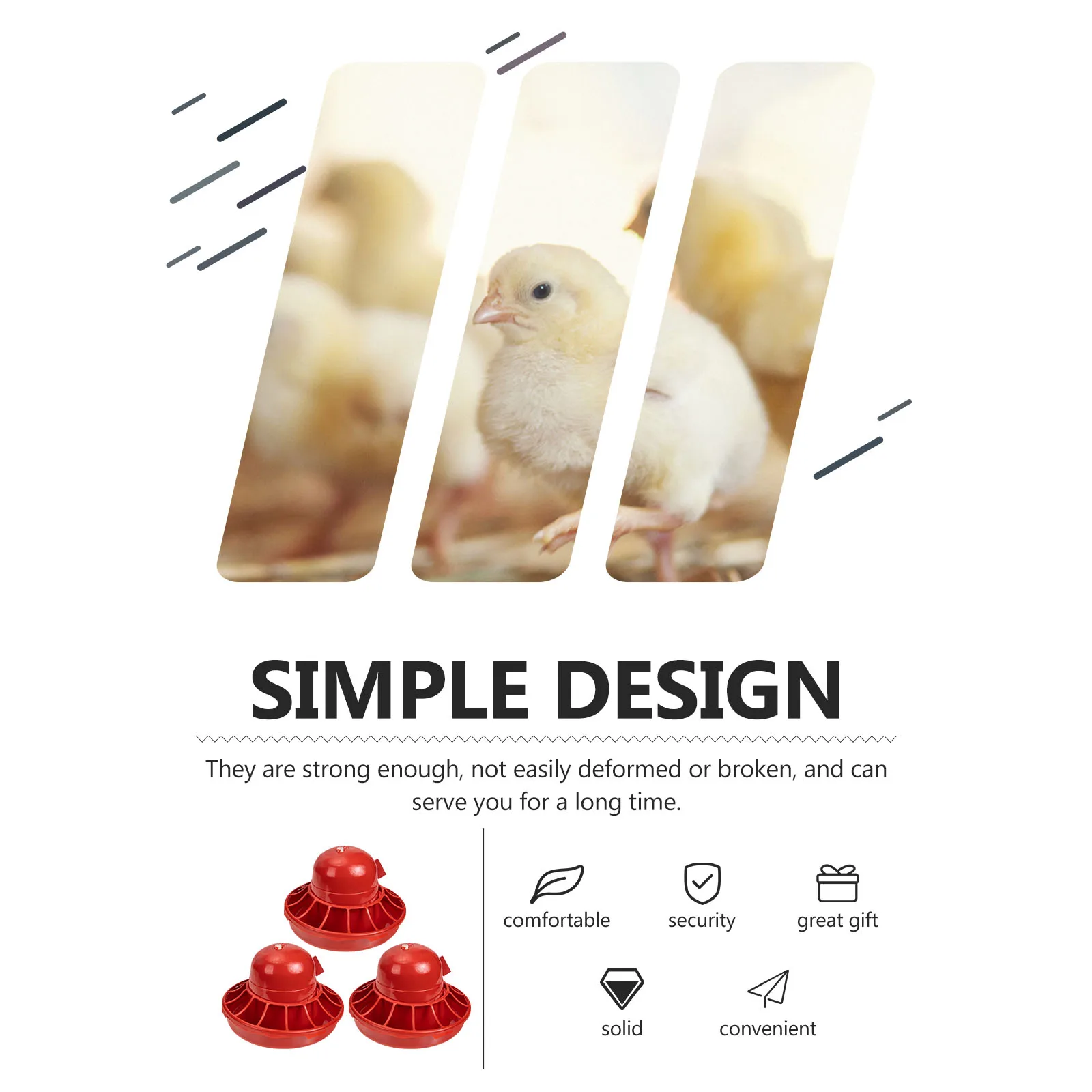 3pcs Chick Water Fountain Chicken Waterer Poultry Feeder Container Durable Easy Disassemble Farm Use Plastic Poultry Waterer
3pcs Chick Water Fountain Chicken Waterer Poultry Feeder Container Durable Easy Disassemble Farm Use Plastic Poultry Waterer