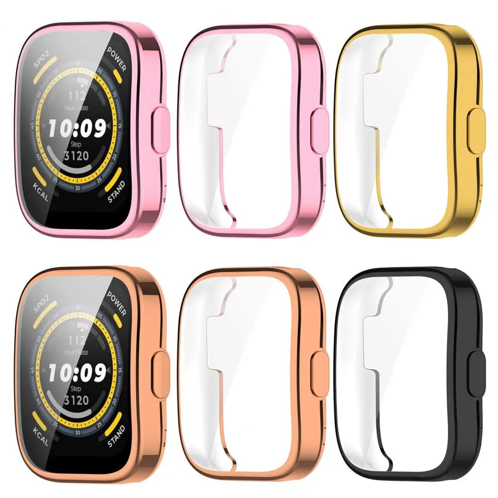 Watch Screen Protective Case Tempered Glass Screen Smart Watch Case TPU Drop-proof Protective Case for Xiaomi Huami Amazfit Bip5
Watch Screen Protective Case Tempered Glass Screen Smart Watch Case TPU Drop-proof Protective Case for Xiaomi Huami Amazfit Bip5