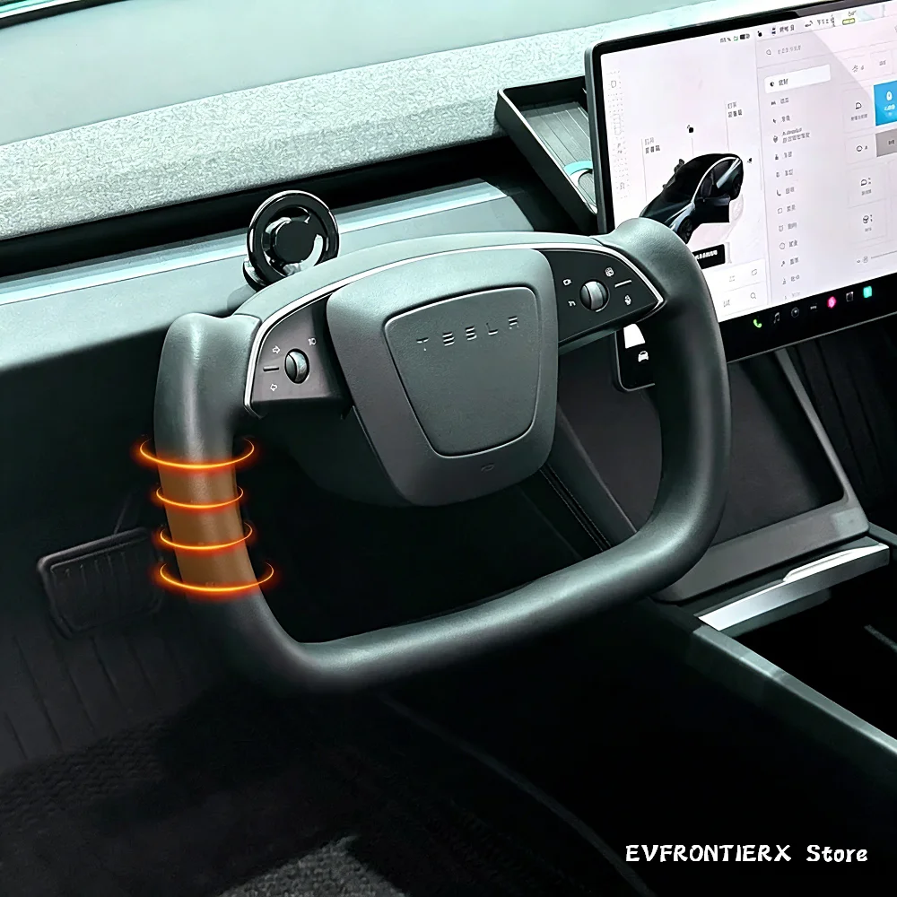 New Floating Yoke Steering Wheel for Tesla Model 3 Highland & Model Y Juniper Heating Handle Nappa Leather Customized Accessory
New Floating Yoke Steering Wheel for Tesla Model 3 Highland & Model Y Juniper Heating Handle Nappa Leather Customized Accessory